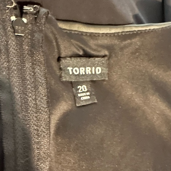 Torrid Black Faux Leather Dress Size 20 Sleeveless Baby Doll - Picture 10 of 10